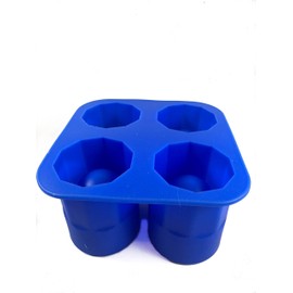 Momentum Brands Silicone Ice Tray Mold, Makes 4 Shot Glasses Out Of Ice