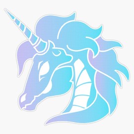 RQH Trading Skeleton Unicorn Sticker Bumper Sticker Vinyl Decal 5'',RQH-SKTON-STICKERS-1220
