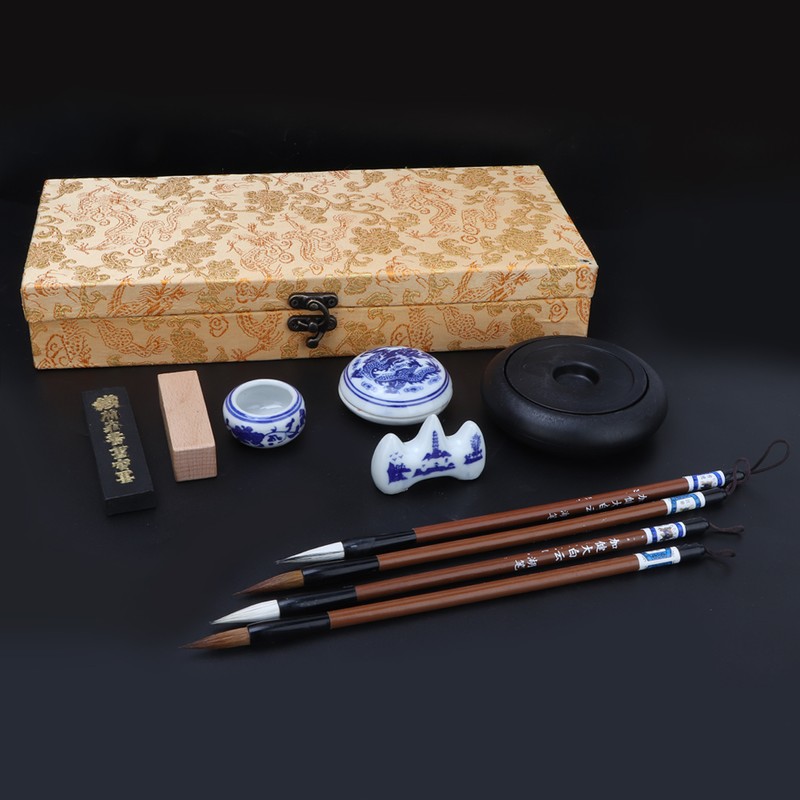 Chinese Traditional Calligraphy Set Four Treasures of the Study Brush