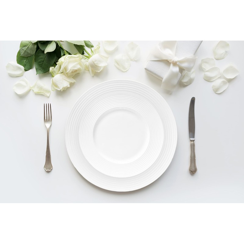 Bone China 16 Piece Dinnerware Dish Set, Service for 4,