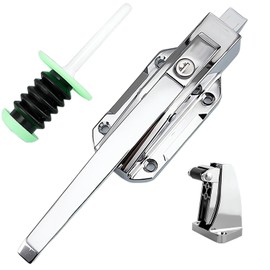 JadwigaS Freezer Door Handle 3.5 Inch Height, Secure Latching Mechanism - Ideal for Walk-in Coolers and Freezers - Includes Emergency Escape Rod and Mounting Hardware