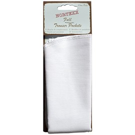 Nortexx Full Length Sew in Cotton Repair Pocket, White