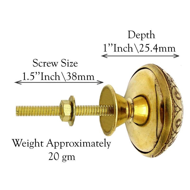 5MOONSUN5's Brass Door Knobs/Drawer Pulls Dresser Door Knobs/Pull and Push