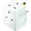 Multi Socket Plug Adaptor, Two Sockets, 5 x 5 x