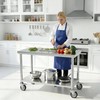 Stainless Steel Table Prep & Work with Wheels 20 x