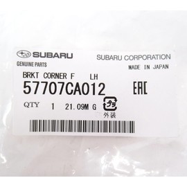 Subaru 2013-2016 BRZ Front Bumper Corner Support Driver Side 57707CA012 OEM NEW
