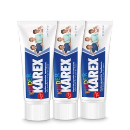 Kinder Karex Hydroxyapatite Kids Toddler Toothpaste I Fluoride Free I Clinically Tested I 2.3 oz (Pack of 3)