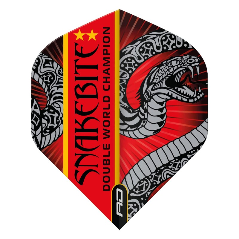 RED DRAGON Peter Wright Snakebite DWC Hardcore Dart Flight Collection