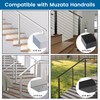 Muzata HT10 HT14 Stainless Steel Flat Handrail Accessories - 2Pack