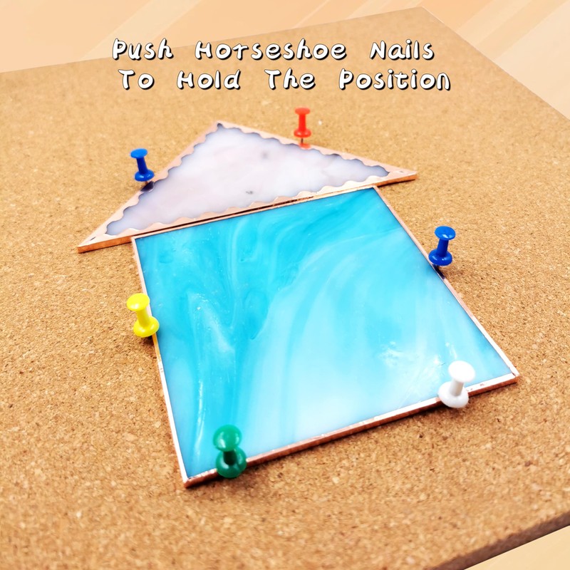 ARTIMUSES Stained Glass Supplies 12" X 12" Heat Resistant Stained