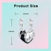 LUXILLA Couple Cat Charm 925 Sterling Silver Fits Bracelets Necklace