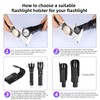 Flashlight Holster T311 Flashlight Pocket Nylon Cover, Suitable for flashlights