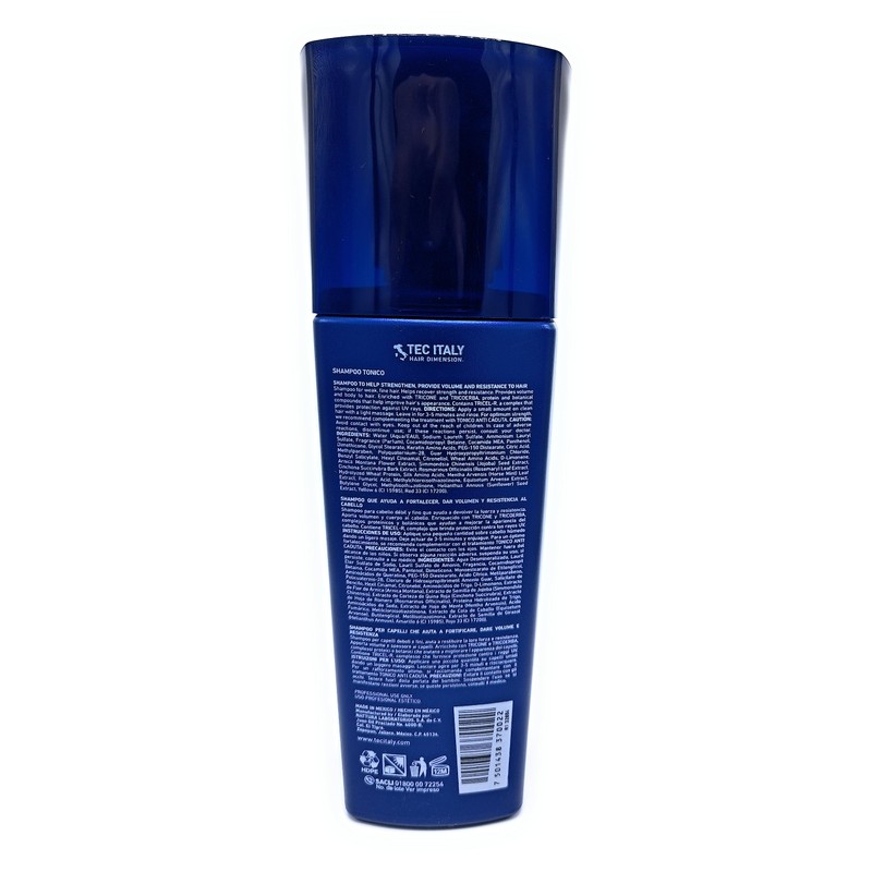 Tec Italy Hair Fortifying Shampoo Tonico for Volume & Resistance
