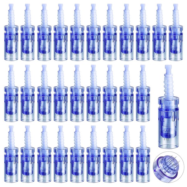 Microneedling Needles, 30 Pieces Replacement Derma Pen, 9 Pins Micro