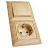 Günsan Visage Socket Switch Combination Flush-Mounted Oak Wood Look 16A