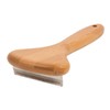 Essential Dog Natural Bamboo Deshedding Tool for Cats & Dogs,