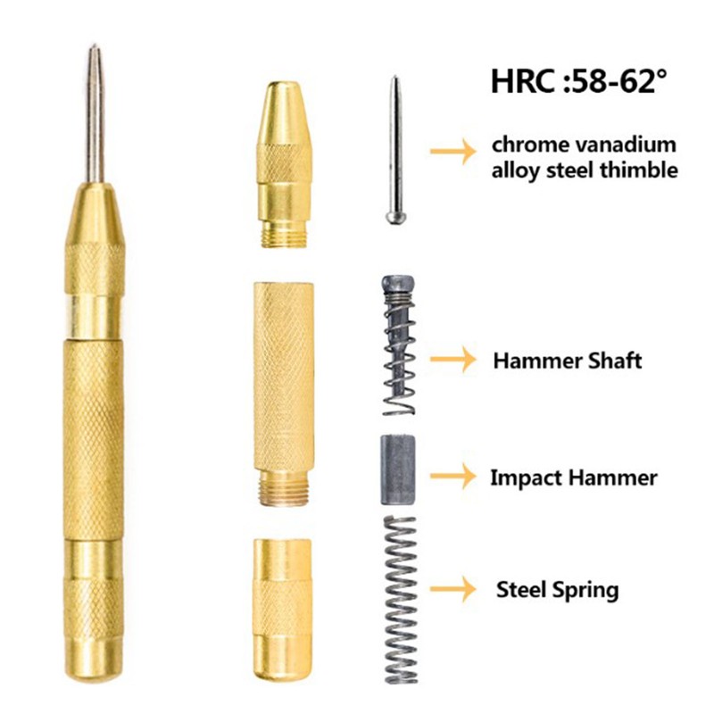 23PCS Hole Drilling Bit Set Stainless Steel Brass 1/4in Hex