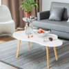 Small Coffee Table,Computer Desk,Cloud Coffee Table,Cute White Modern Tea Table