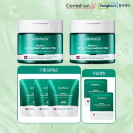 Centellian24 [싱글] 마데카 더블 타이트닝 앰플패드(60매)*2통 + 앰플패드 리필(60매)*3통 + [Single] Madeca Double Tightening Ampoule Pad (60 sheets) *2 bottles + Ampoule Pad Refill (60 sheets) *3 bottles +