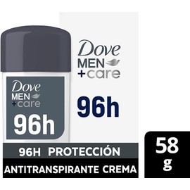 DOVE MEN + CARE Clincal Desodorante en Crema con 1/4 de Tecnología Humectante Para Hombre y 96 h de protección contra el sudor y control de olor 58 g