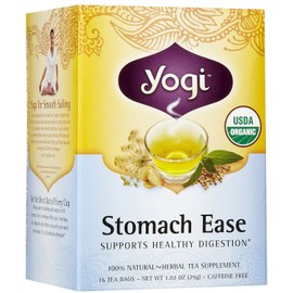 Yogi Tea Stomach Ease, Herbal Supplement, Tea Bags, 16 ct