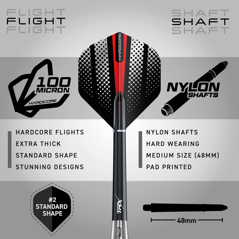 RED DRAGON Swingfire 2: 21g Flightmaster - Tungsten Darts Set