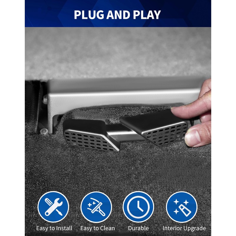 JeCar Under Seat Vent Deflectors Rear AC Vent Directional Extension