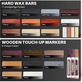 Xmnamc Floor Repair Kit with Heat Pen – 11 Colors for Hardwood, Laminate & Furniture To