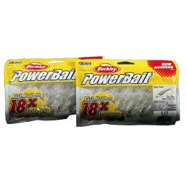 Berkley Power Bait 2 Packs Berkley PowerBait Soft Fishing Lures 3" Sick Fish Black Violet Fog Color