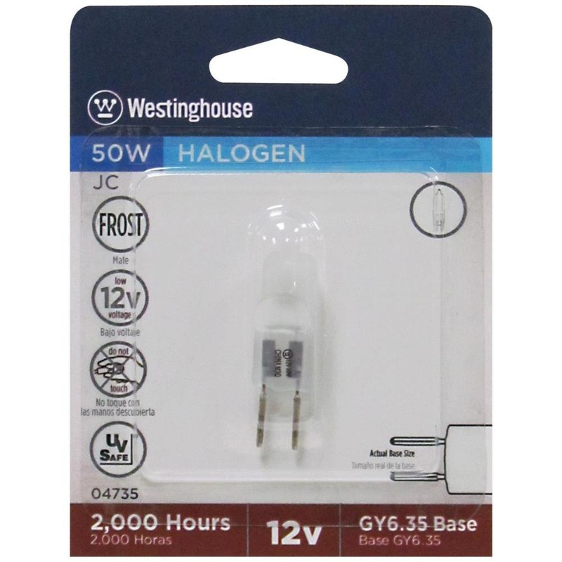Westinghouse 04735 Corp 50-watt T4 Frosted Halogen Bulb , White