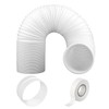 SPARES2GO Hose Pipe Vent Extractor PVC Extension Kit for Siemens