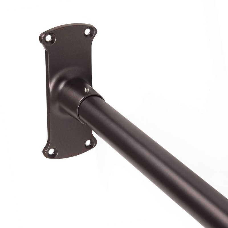 Utopia Alley Rustproof Wall Mounted L-Shaped Corner Shower Curtain Rod