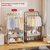 SINGAYE Clothes Garment Coat Rack Drying Clothing Racks Metal Freestanding