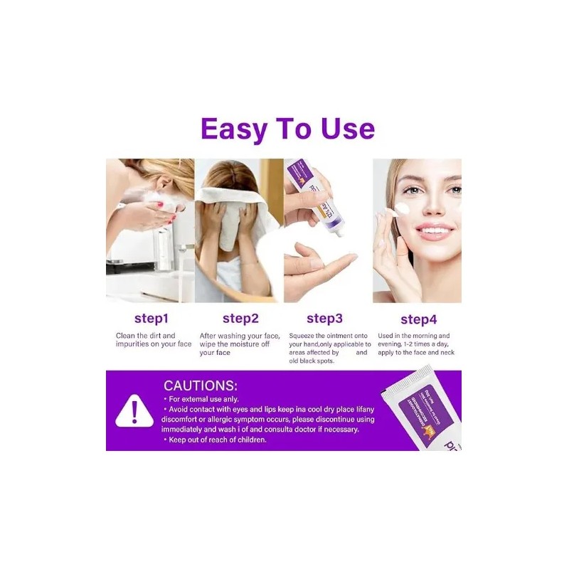 Crema Ácido Azelaico Suero Facial 3pcs Todo Tipo Piel Día