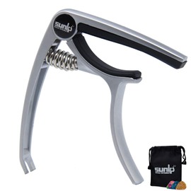 SUNLP Guitar Capo for Acoustic and Electric Guitar, Ukulele Capo Mandolin Banjo Capo (Silver)