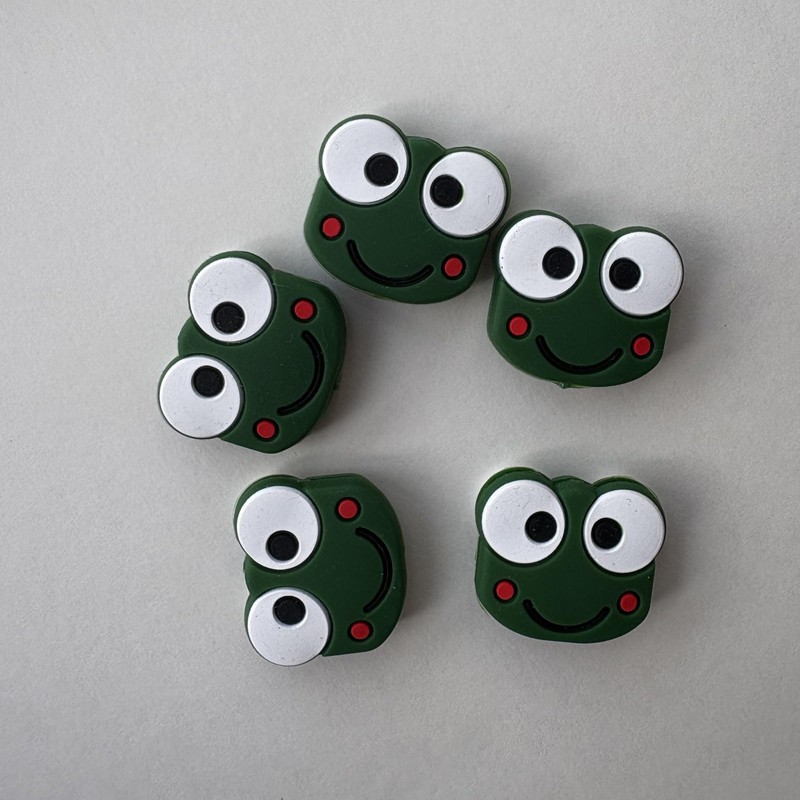 5pcs Cute/Funny Frog Tennis Racket Vibration Dampener,Cartoon Shape Tennis Racquet