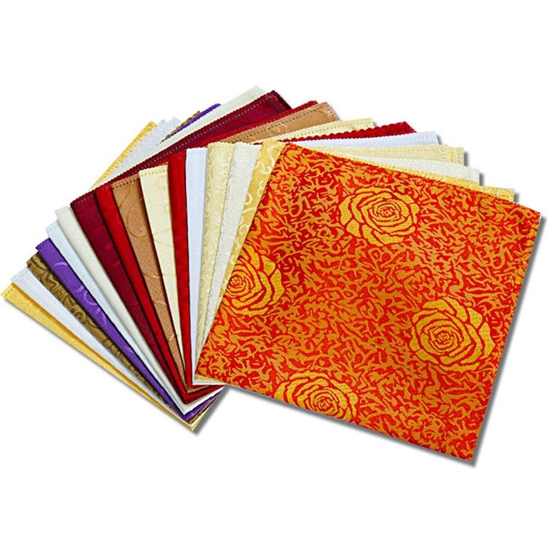 YiyiLai Jacquard Table Napkins Hotel Restaurant No Napkin Rings Navy