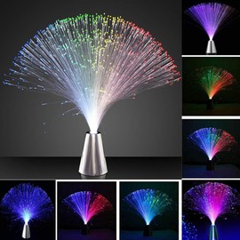 Uonlytech 4Pcs Fiber Optic Light Colorful LED Decorative Lamps for Effect for Parties Events and Home Decor Battery Operated Batteries Not Included