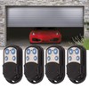 4pcs Key Fob Cloning Remote Control, 433MHz with Keychains Waterproof
