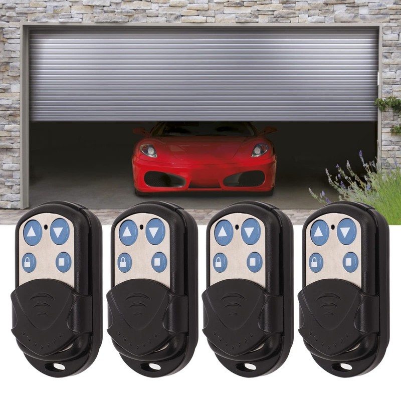 4pcs Key Fob Cloning Remote Control, 433MHz with Keychains Waterproof