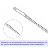 Unifizz 30pcs 4cm Long Straight Sewing Needles Stainless Steel Embroidery