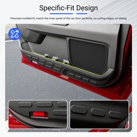 CZmenghe 4PCS Car Door Anti Kick Pads Sticker Compatible with 2022-2026 Toyota Tundra Car Door Protective Cover Trim Replacement for 2022-2026 Toyota Tundra Accessories