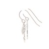 Pretty Smart Birth Month Flower Dangle Earrings, Pure Grade 1