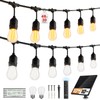 EIKOSON 48FT Solar String Lights Outdoor Waterproof, 30 Super Bright