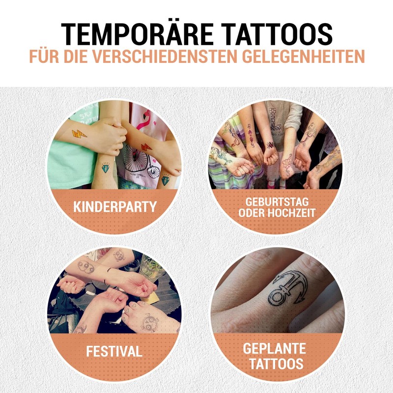 SKULLPAPER Temporary Tattoo Transfer Film for the Skin – Very