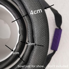 TRAYAYA Purple Color Canvas Carrying Bag With 2 Inserts 12 Inch Crystal Singing Bowl Case