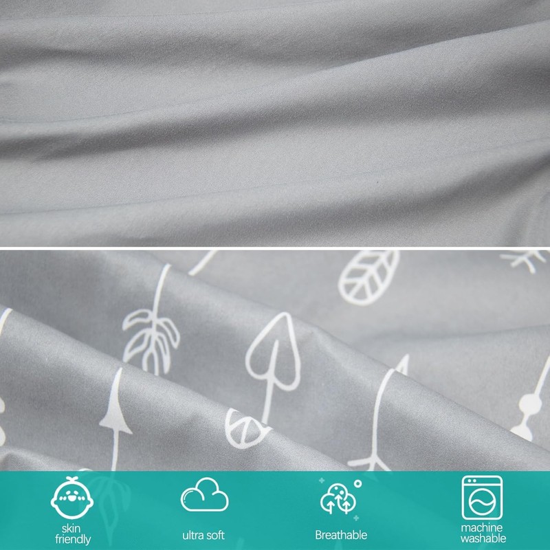 Travel Cot Sheets 95x65cm Fitted, 4 Pack Ultra Soft &