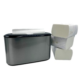 Tork Combo Pack - Stainless Steel Dispenser and 12 250-Pack 1-Ply Multifold Hand Towels (3000 Towels)