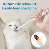 RELKLYU 2 Stücke Haustiermedizin Feeder, Pillenspender, Haustiervorräte, Popup-Medizin-Feeder.