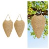 Ginobili 2 Pack Large Crochet Wasp Nest Deterrent Hanging Fake